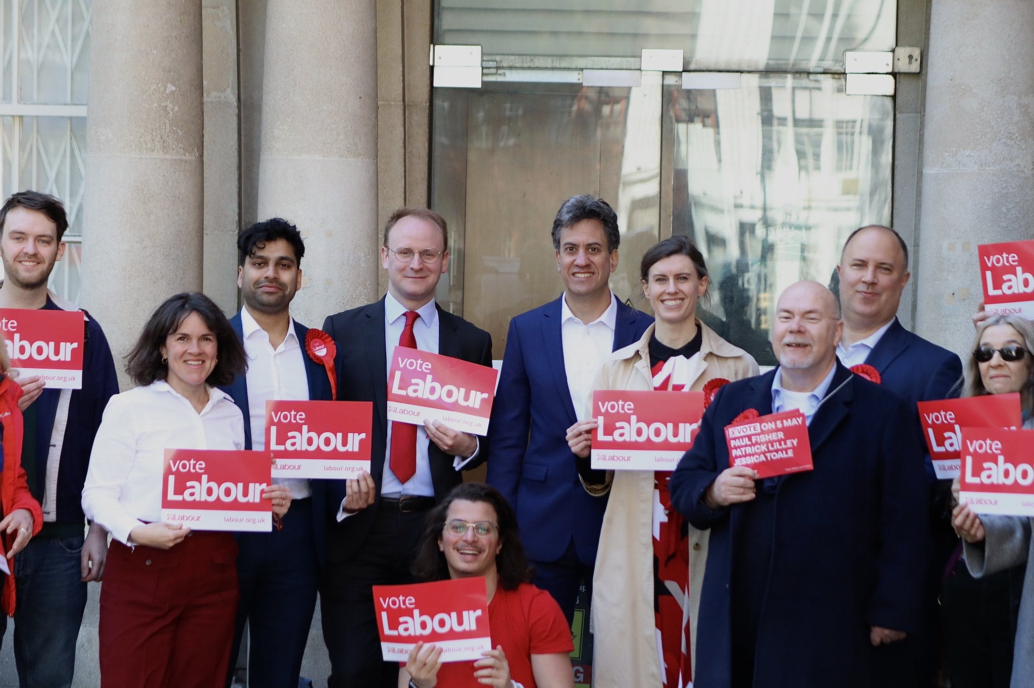 Members campaigning the West End ward in the 2022 elections